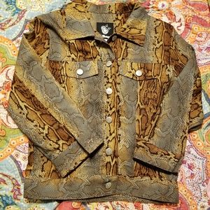 Girls 14/16 Boutique cheetah and snake print